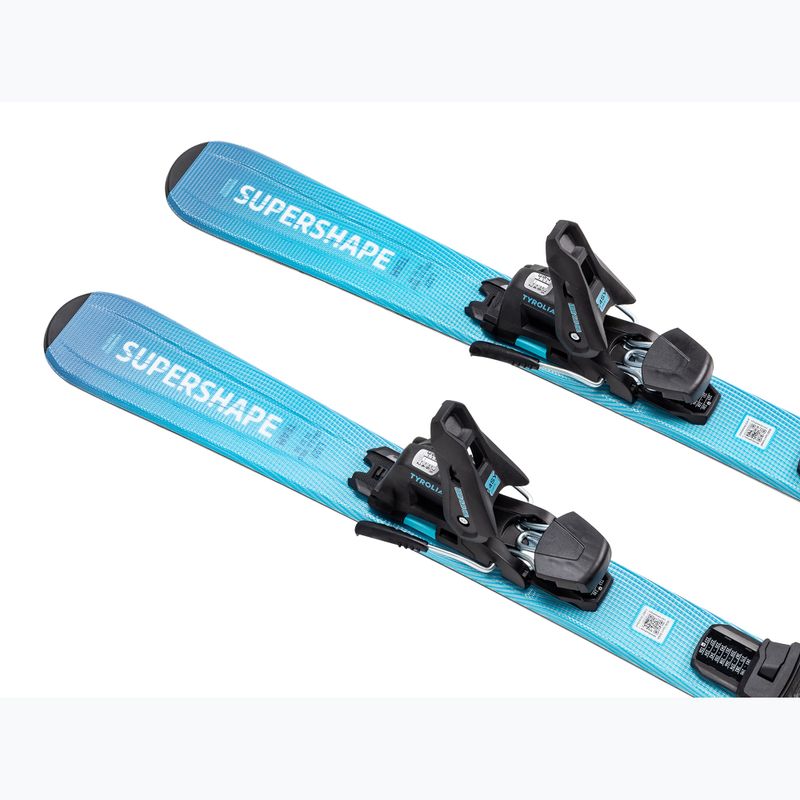 Vaikiškos kalnų slidės + apkaustai HEAD Supershape Team Easy JRS + Jrs 7.5 GW CA blue/white 3