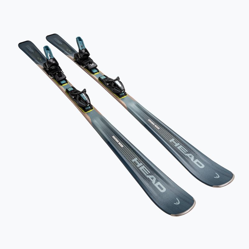 Kalnų slidės + apkaustai HEAD Discovery 74 Pro AM BB-PR + Protector Evo PR 11 GW dark blue/yellow 2