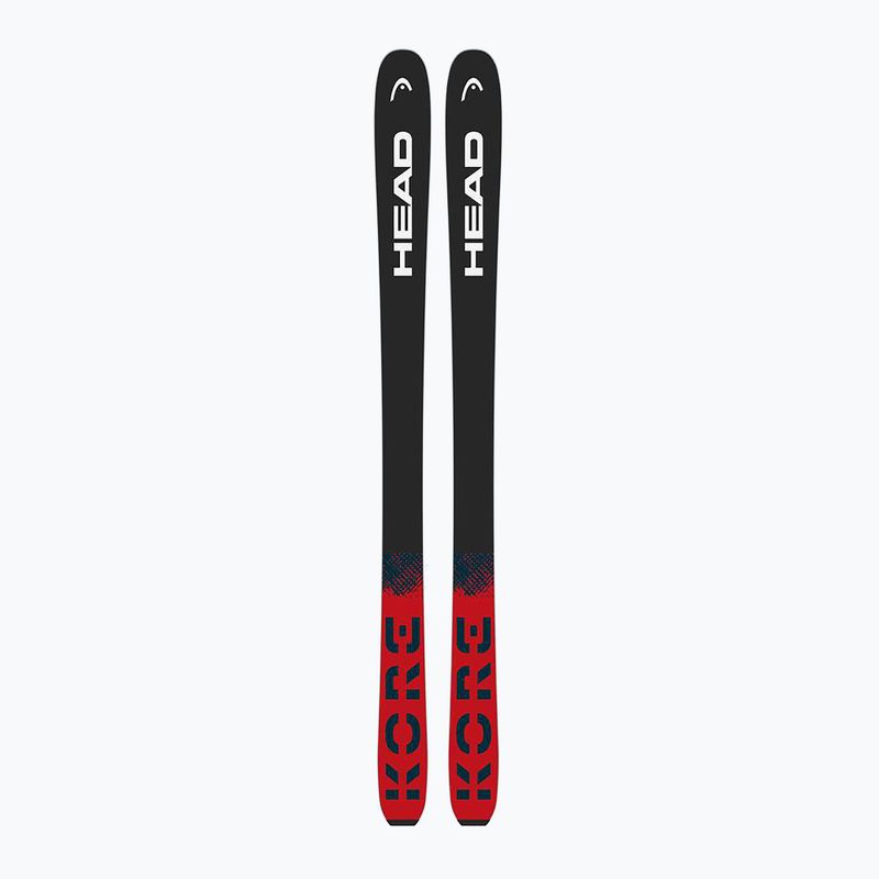 Kalnų slidės + apkaustai HEAD Kore 100 Ti + Protector+ Attack 14 GW black/red 2