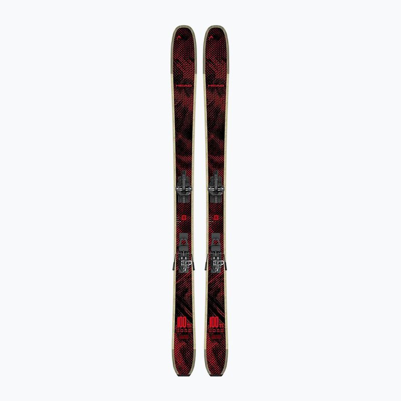 Kalnų slidės + apkaustai HEAD Kore 100 Ti + Protector+ Attack 14 GW black/red 4