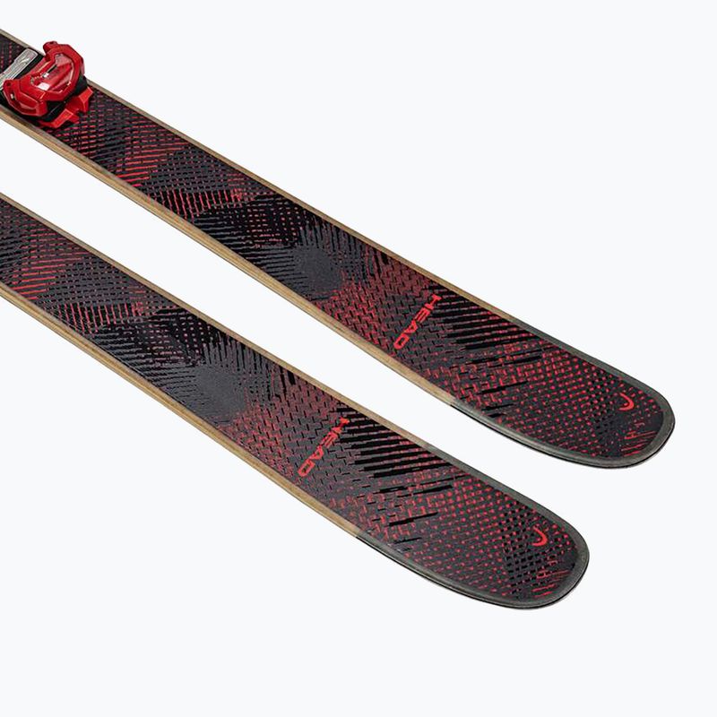 Kalnų slidės + apkaustai HEAD Kore 100 Ti + Protector+ Attack 14 GW black/red 7
