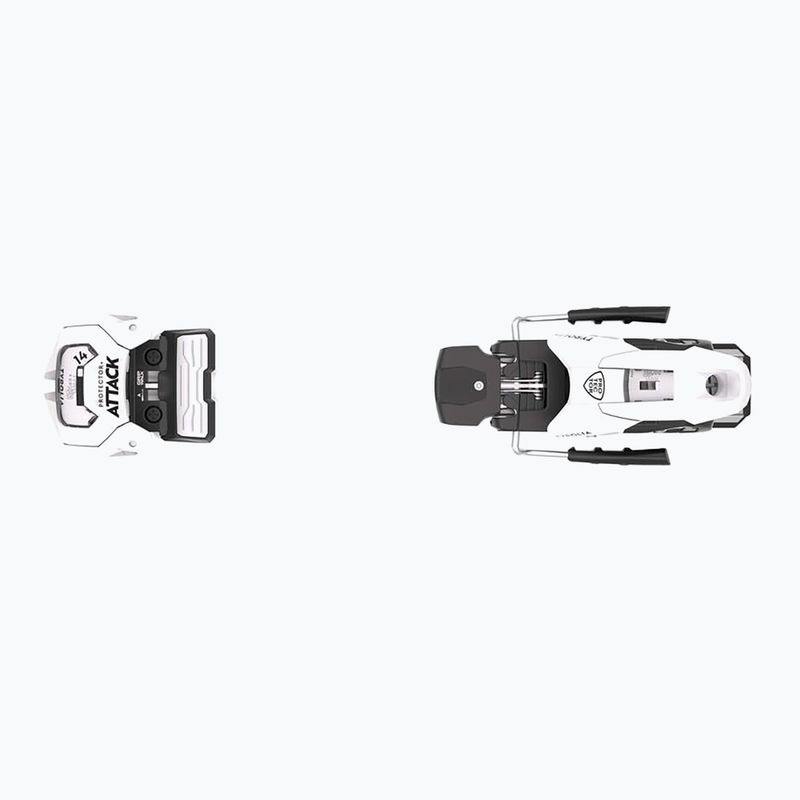 Moteriškos kalnų slidės + apkaustai HEAD Kore 93 Ti + Protector+ Attack 14 GW white/blue 6