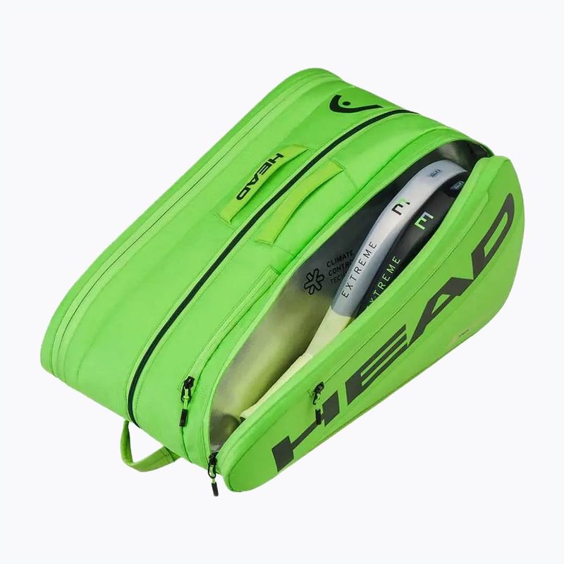Krepšys padelio raketėms HEAD Tour Padel Bag L sharp green 2
