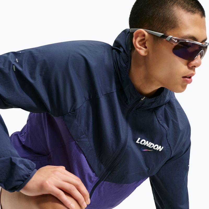Vyriška bėgimo striukė Nike Stride Dri-Fit ADV midnight navy/court purple 6