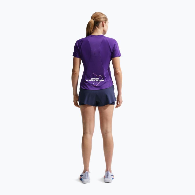 Moteriški bėgimo marškinėliai Nike Swift London Dri-Fit court purple 3