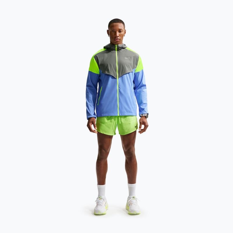 Vyriška bėgimo striukė Nike Impossibly Light Windrunner royal pulse/smoke grey/volt ice 2