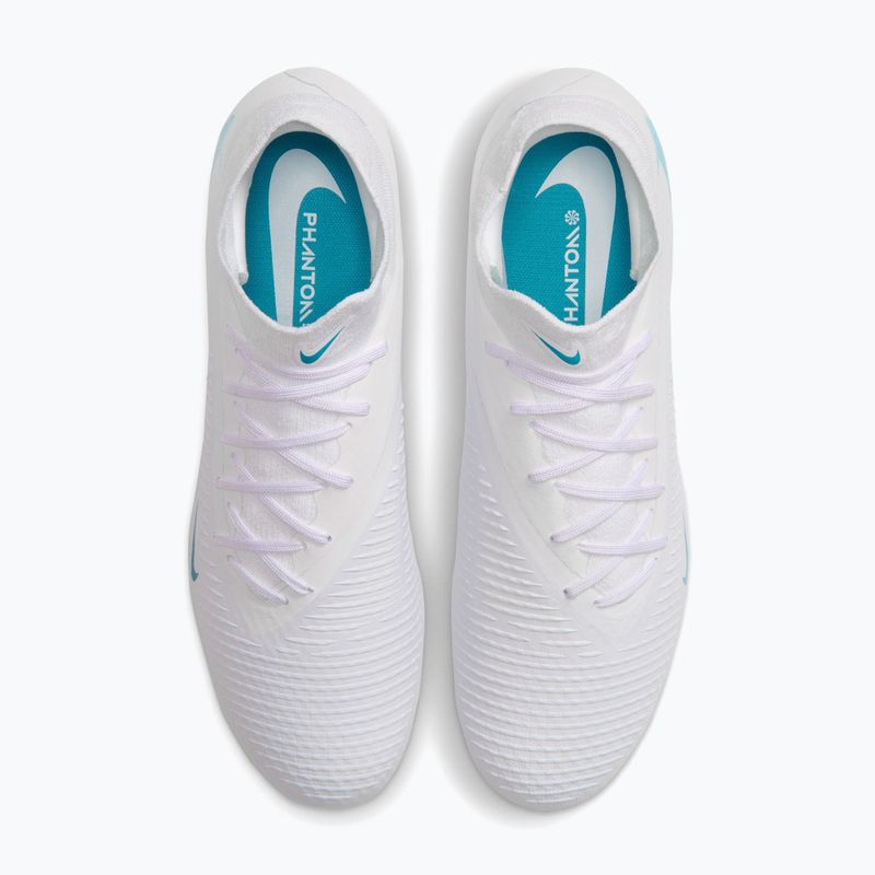 Vyriški futbolo bateliai Nike Phantom 6 High Academy FG/MG white/white/dusty cactus 4