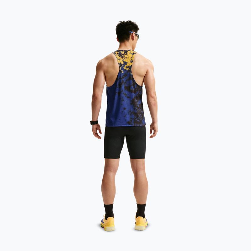 Vyriški bėgimo marškinėliai Nike AeroSwift Dri-Fit ADV Singlet citron pulse/lapis/bright crimson 3