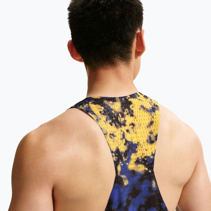 Vyriški bėgimo marškinėliai Nike AeroSwift Dri-Fit ADV Singlet citron pulse/lapis/bright crimson 5