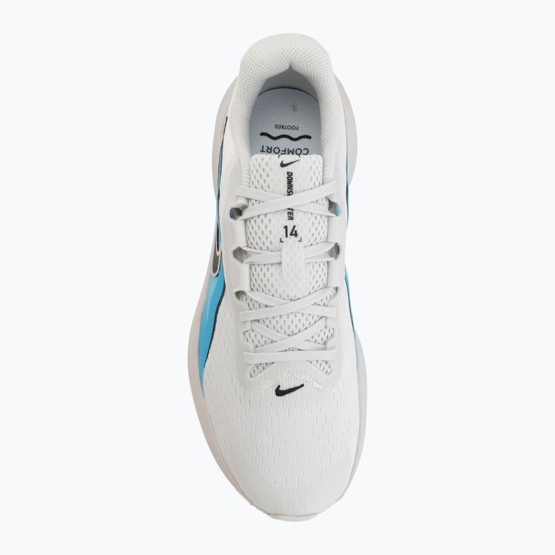 Vyriški bėgimo batai Nike Downshifter 14 off white/light current blue/black 5