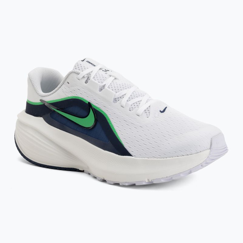 Vyriški bėgimo batai Nike Downshifter 14 white/midnight navy/green spark