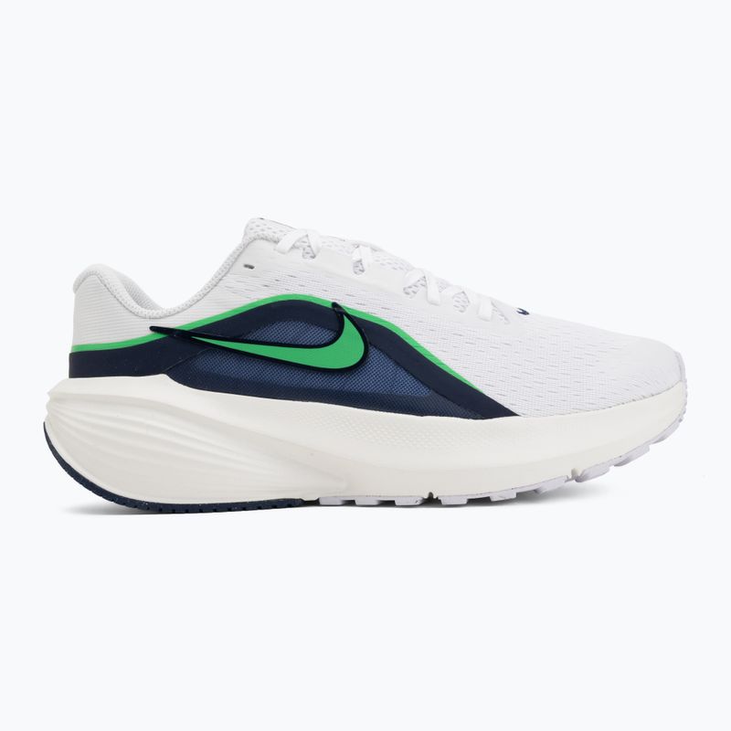 Vyriški bėgimo batai Nike Downshifter 14 white/midnight navy/green spark 2