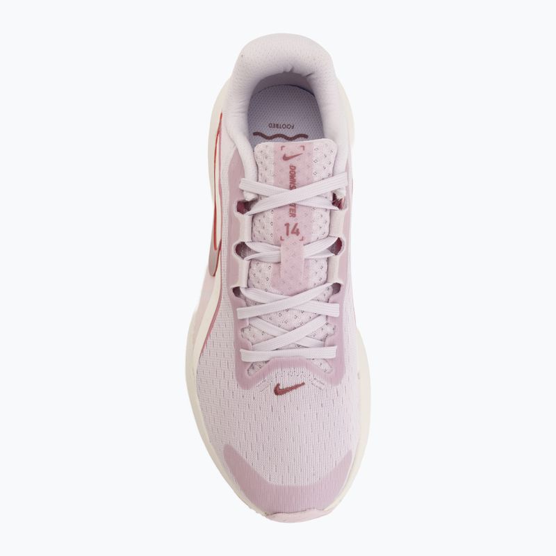 Moteriški bėgimo batai Nike Downshifter 14 bleached lilac/sail/pink rise/pink smoke 5