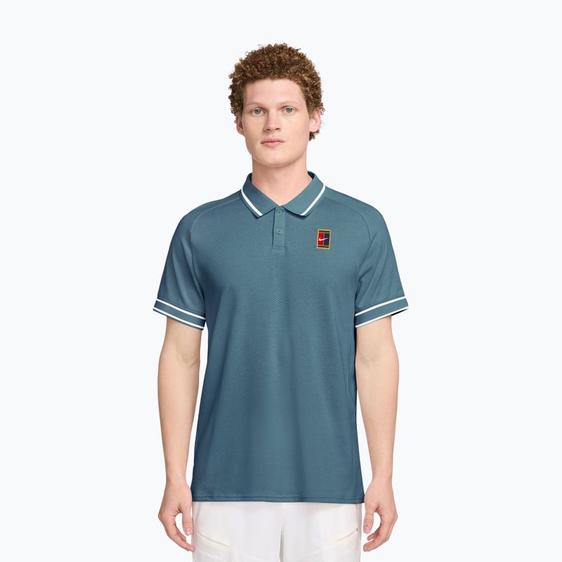 Vyriški teniso marškinėliai Nike Court Heritage smokey blue/smokey blue