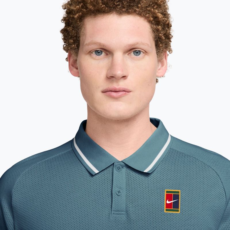 Vyriški teniso marškinėliai Nike Court Heritage smokey blue/smokey blue 3