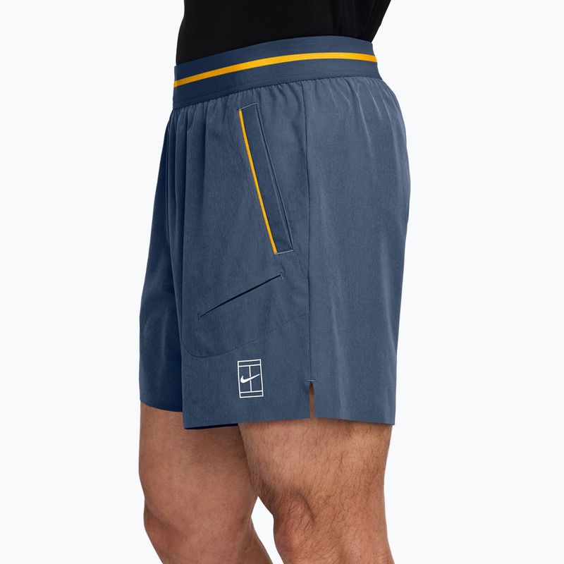 Vyriški teniso šortai Nike Court Dri-Fit Advantage 6" new slate/laser orange/white 3