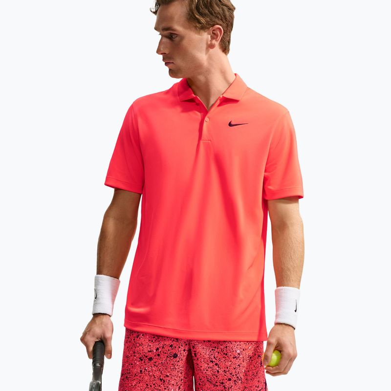 Vyriški teniso marškinėliai Nike Court Dri-FIT Bright Crimson/Black