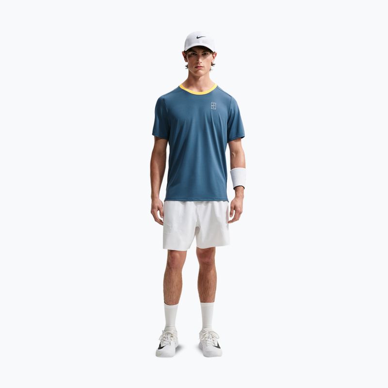 Vyriški marškinėliai Nike Court Dri-Fit Advantage new slate/laser orange/white 2