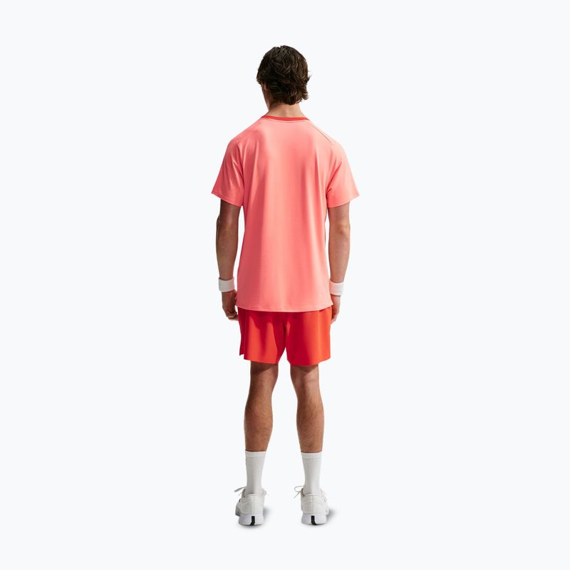 Vyriški marškinėliai Nike Court Dri-Fit Advantage atomic pink/picante red/picante red 3