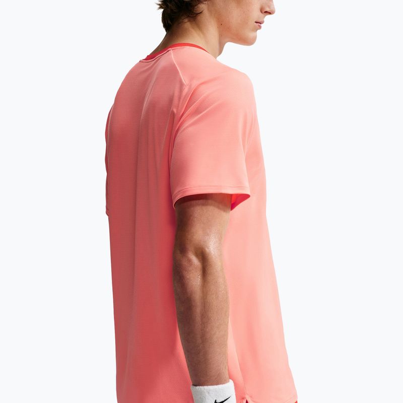Vyriški marškinėliai Nike Court Dri-Fit Advantage atomic pink/picante red/picante red 5