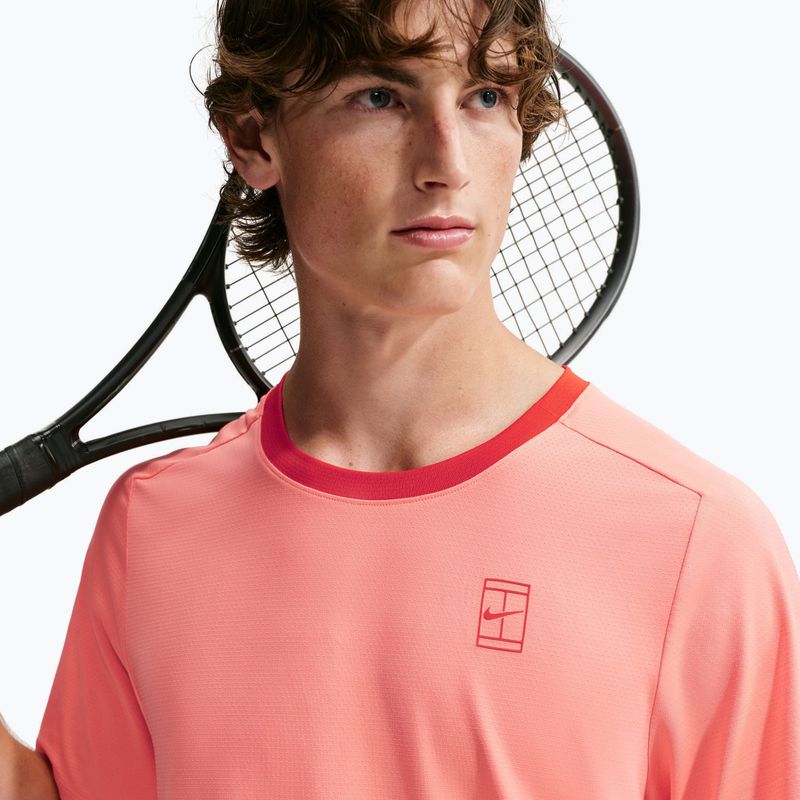 Vyriški marškinėliai Nike Court Dri-Fit Advantage atomic pink/picante red/picante red 6