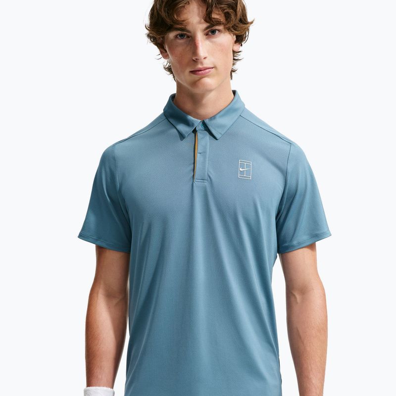 Vyriški teniso polo marškinėliai Nike Court Dri-Fit Advantage smokey blue/white 4