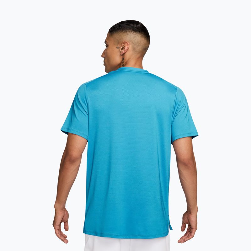 Vyriški marškinėliai Nike Court Dri-Fit Advantage baltic blue/black 2