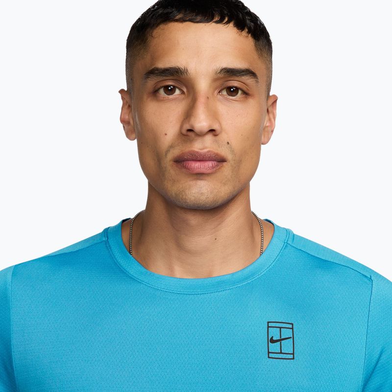 Vyriški marškinėliai Nike Court Dri-Fit Advantage baltic blue/black 3