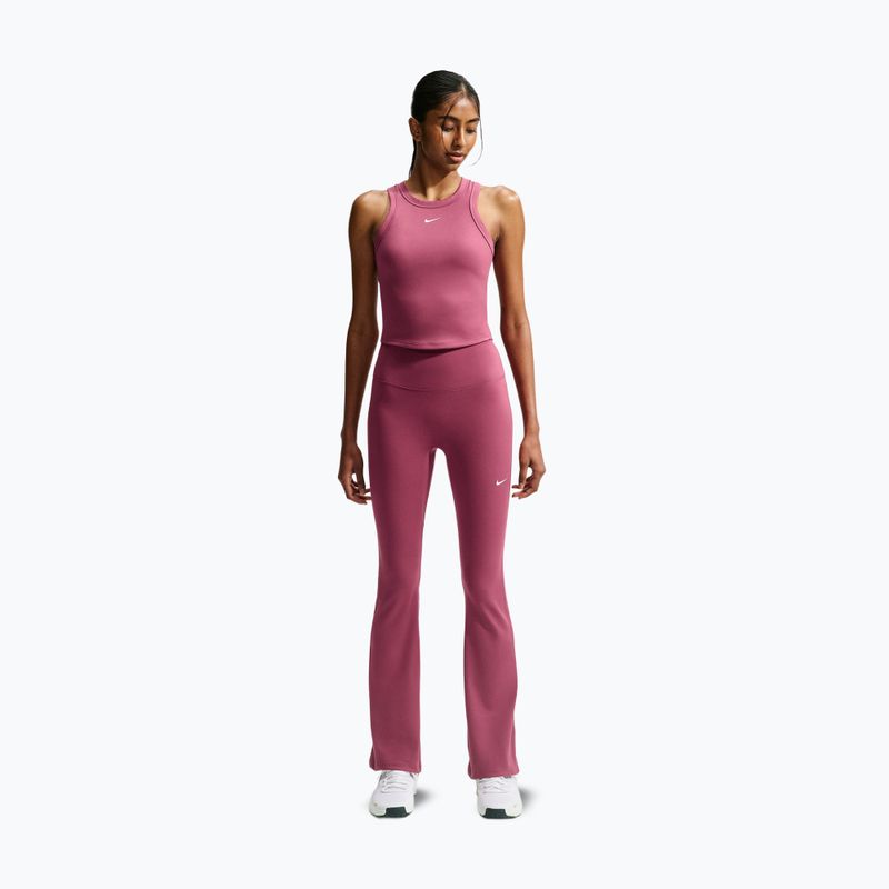 Moteriškos treniruočių tamprės Nike One pink smoke/white 8