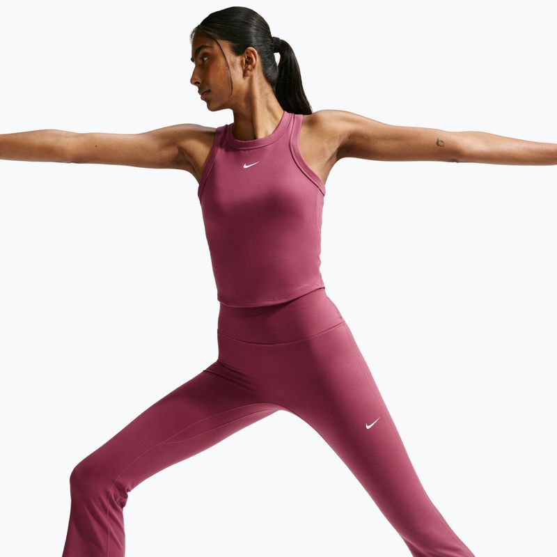 Moteriškos treniruočių tamprės Nike One pink smoke/white 4