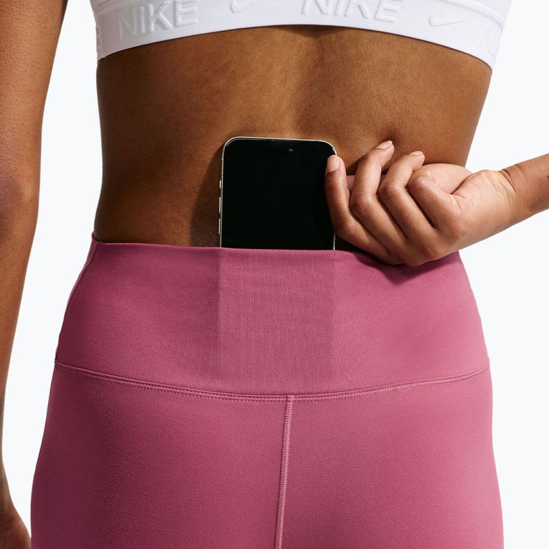 Moteriškos treniruočių tamprės Nike One pink smoke/white 6