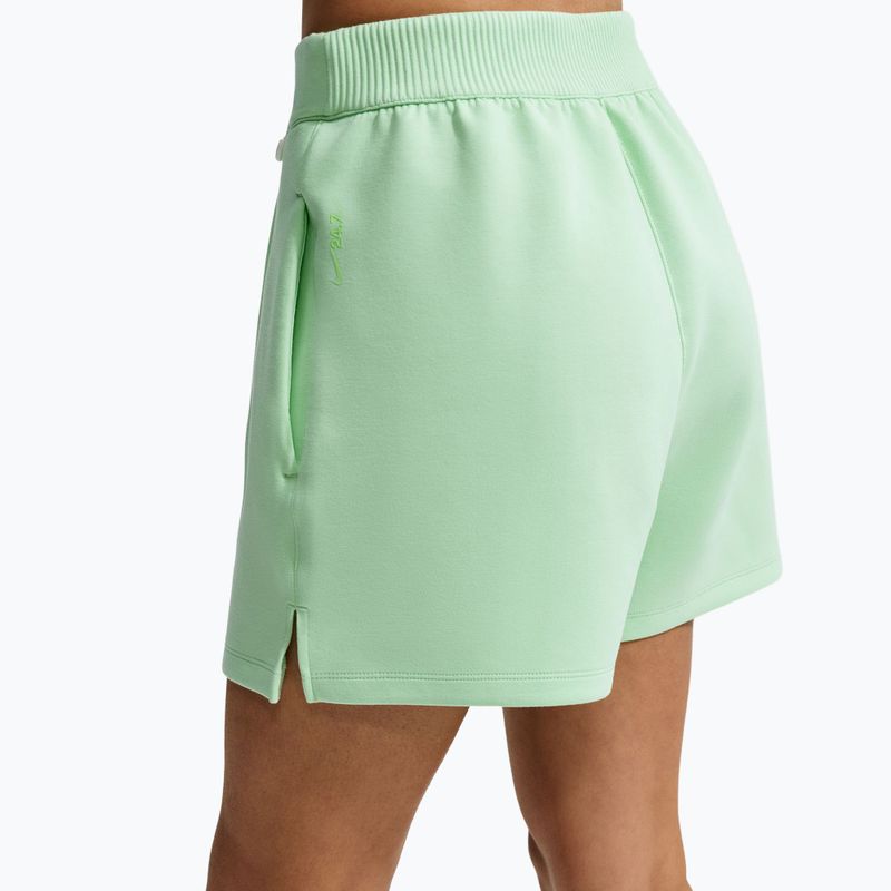 Moteriški treniruočių šortai Nike 24.7 ImpossiblySoft cucumber calm/illusion green 5