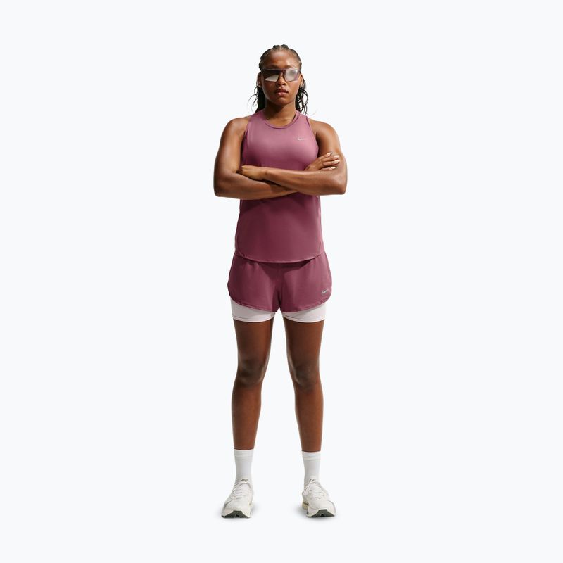 Moteriški bėgimo šortai Nike Flow pink smoke 2