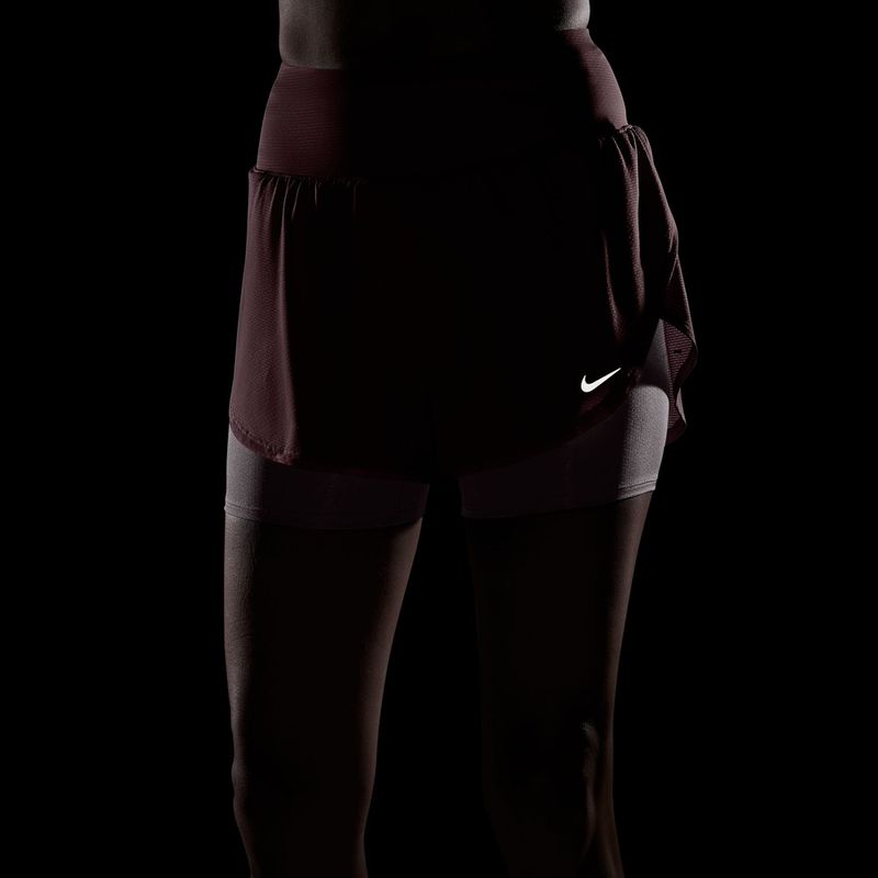 Moteriški bėgimo šortai Nike Flow pink smoke 8
