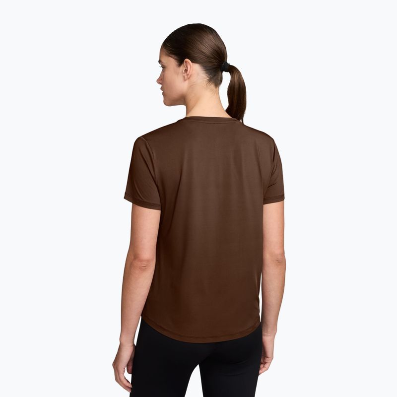 Moteriški marškinėliai Nike One Classic Dri-Fit SS cacao wow/white 2