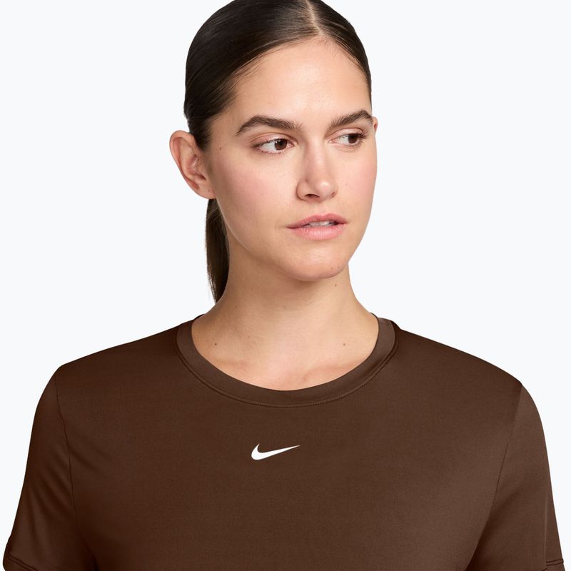 Moteriški marškinėliai Nike One Classic Dri-Fit SS cacao wow/white 3