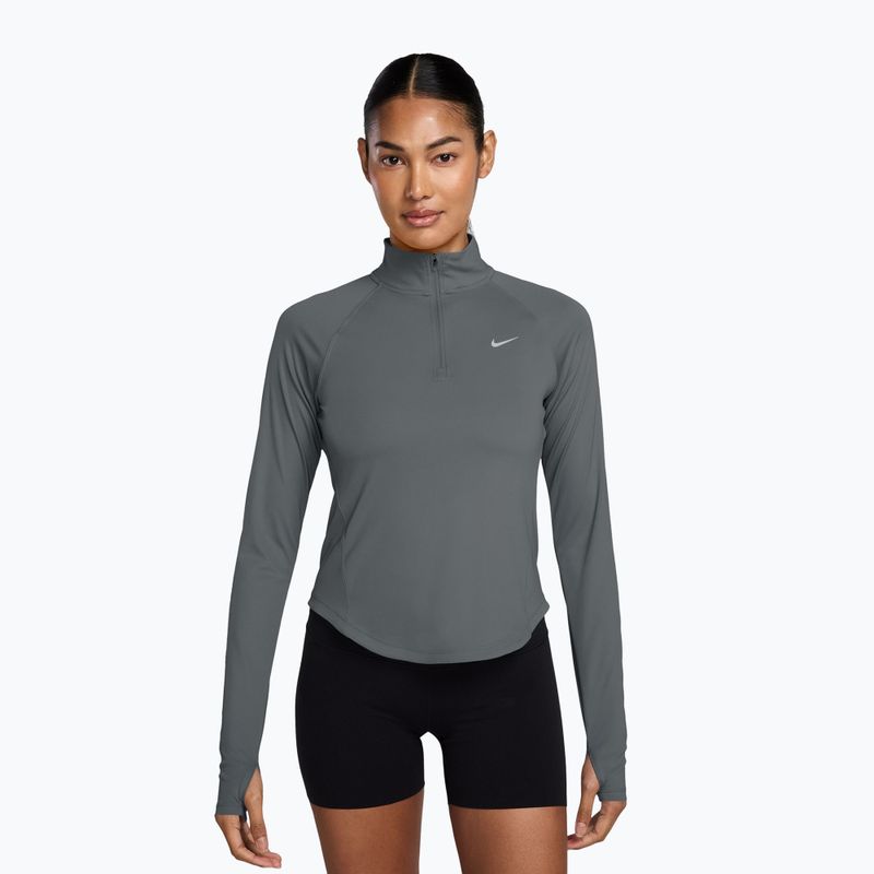 Moteriškas bėgimo džemperis Nike Tempo Dri-Fit 1/4 Zip cool grey