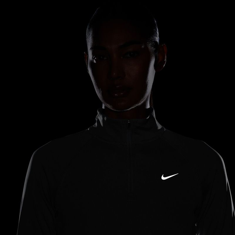 Moteriškas bėgimo džemperis Nike Tempo Dri-Fit 1/4 Zip cool grey 4