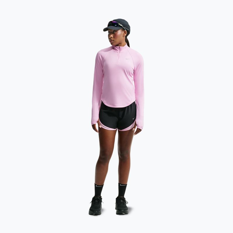 Moteriškas bėgimo džemperis Nike Tempo Dri-Fit 1/4 Zip pink rise 2