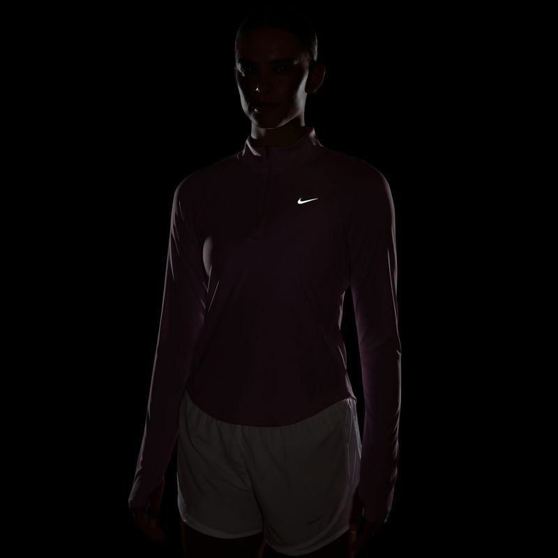 Moteriškas bėgimo džemperis Nike Tempo Dri-Fit 1/4 Zip pink rise 7