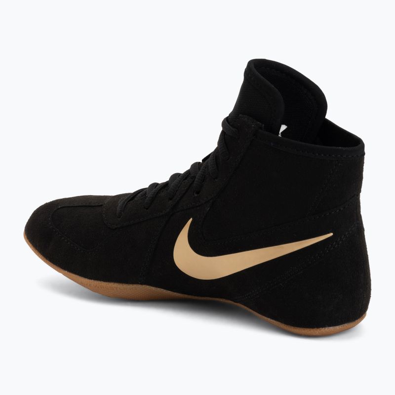 Imtynių batai Nike Footsweep 2 black/metallic gold/gum light brown 3