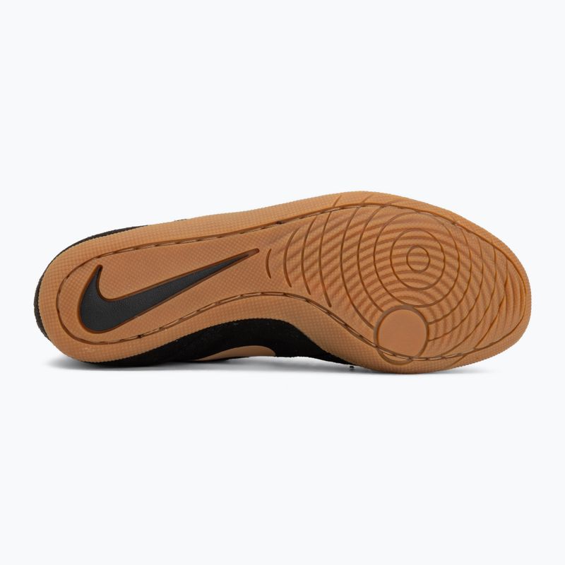 Imtynių batai Nike Footsweep 2 black/metallic gold/gum light brown 4