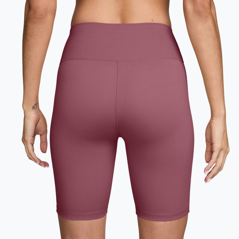 Moteriški treniruočių šortai Nike One Pink Smoke/White 2