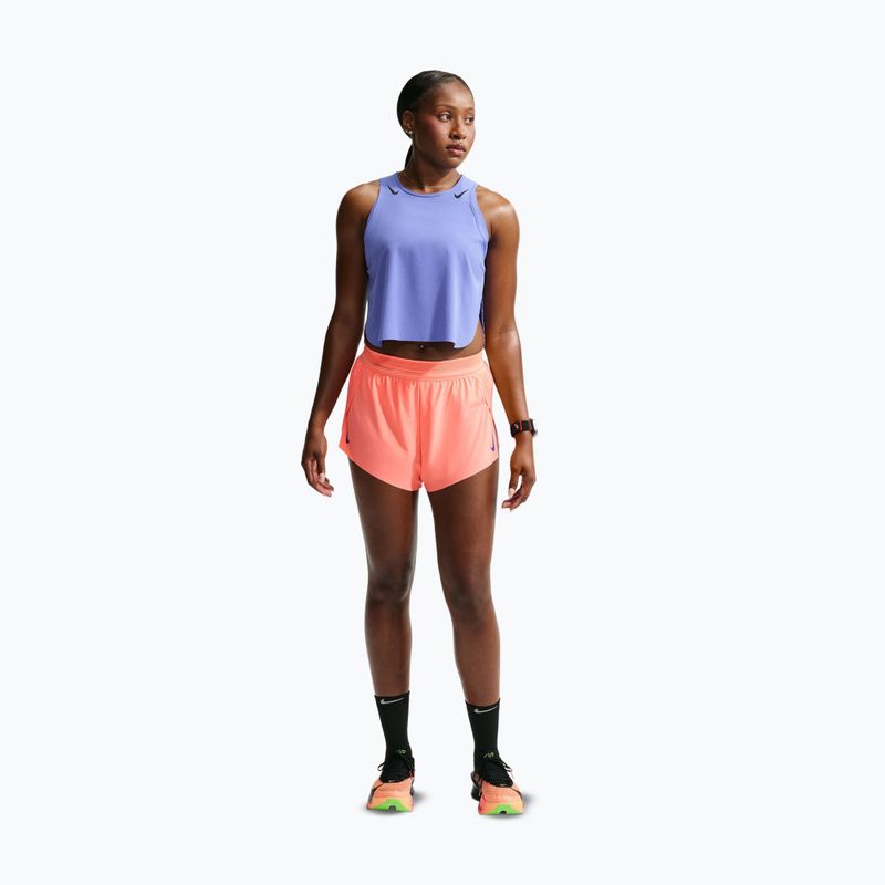 Moteriški bėgimo šortai Nike AeroSwift Dri-Fit ADV Mid-Rise 3" atomic pink/black/white/old royal 2