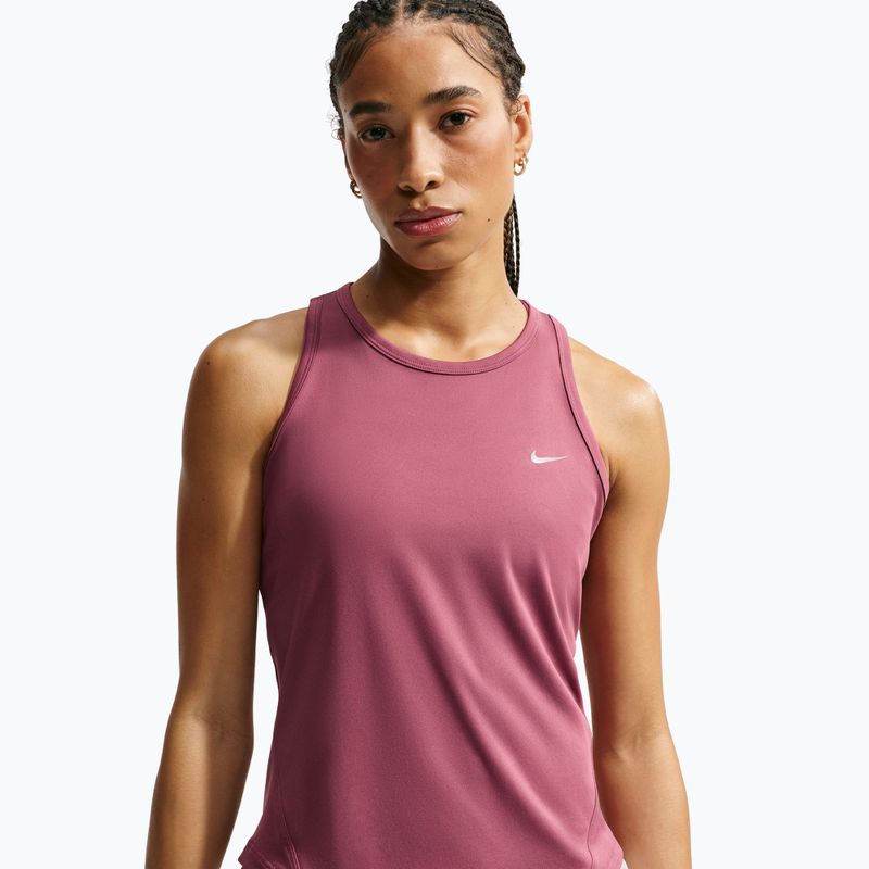 Moteriški bėgimo marškinėliai Nike Tempo Dri-Fit Tank Top pink smoke 4