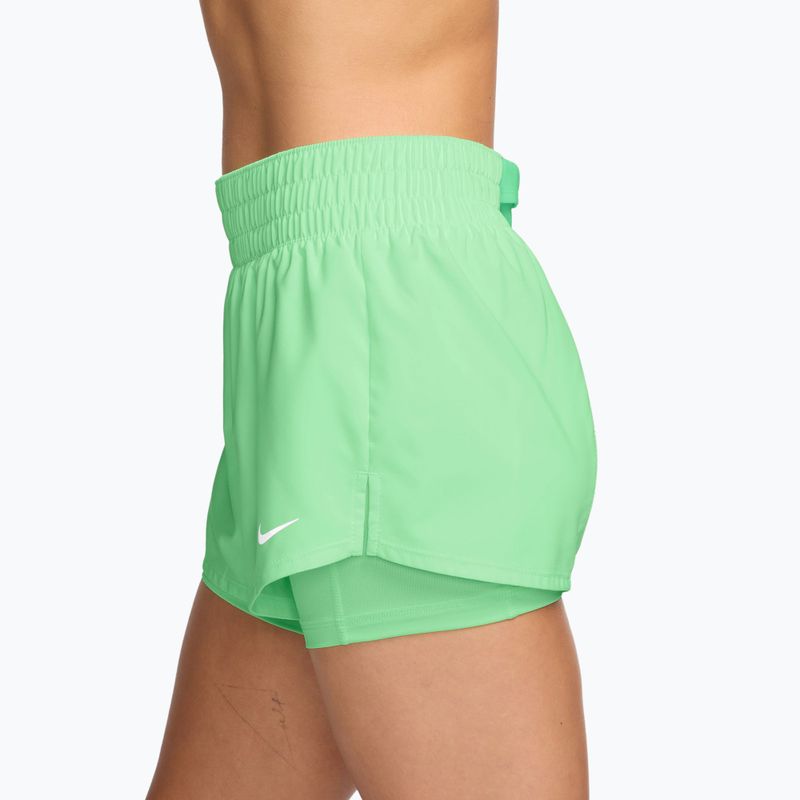 Moteriški treniruočių šortai Nike One cucumber calm/white 3