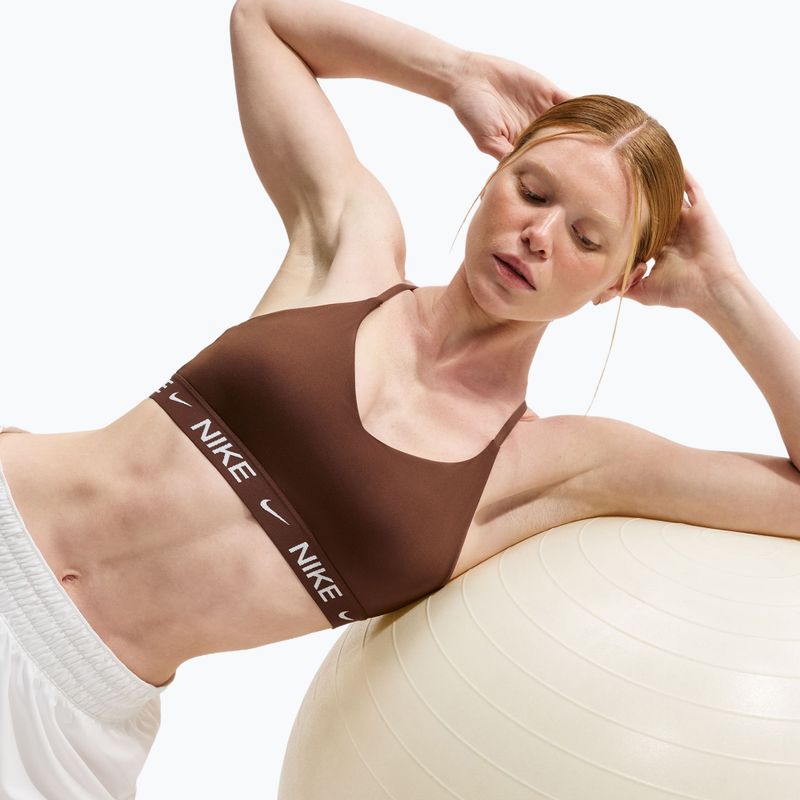 Sportinė liemenėlė moterims Nike Dri-Fit Indy Light Support cacao wow 6