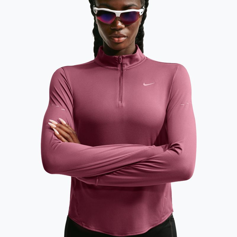Moteriškas bėgimo džemperis Nike Swift Dri-FIT UV 1/4-Zip pink smoke 4
