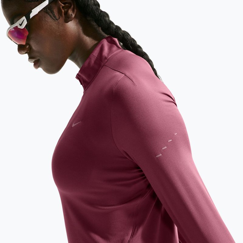 Moteriškas bėgimo džemperis Nike Swift Dri-FIT UV 1/4-Zip pink smoke 5