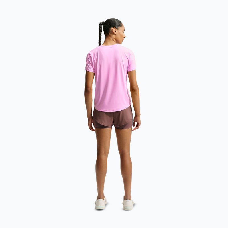 Moteriški treniruočių marškinėliai Nike One Classic pink rise/white 3